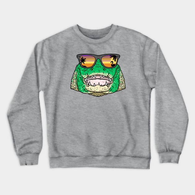 Sunglasses Alligator Crewneck Sweatshirt by SNK Kreatures